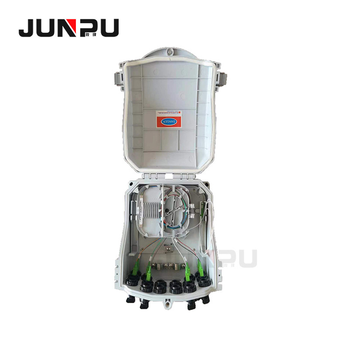 Base al aire libre de la caja de distribución de la fibra de JUNPU 8 con el adaptador y las coletas del SC 0