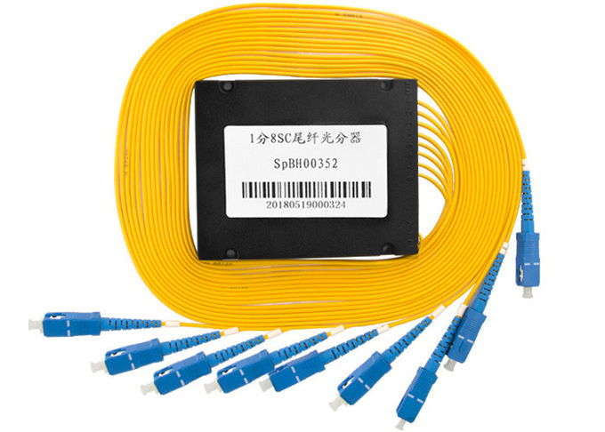 Tipo cable del SC del precio de fábrica 1x8 del divisor de la fibra óptica para FTTH el 1M 0