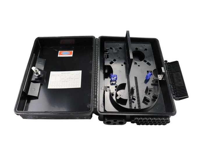 adaptador equipado negro y coletas del SC de la caja de distribución de cable de fribra óptica 1