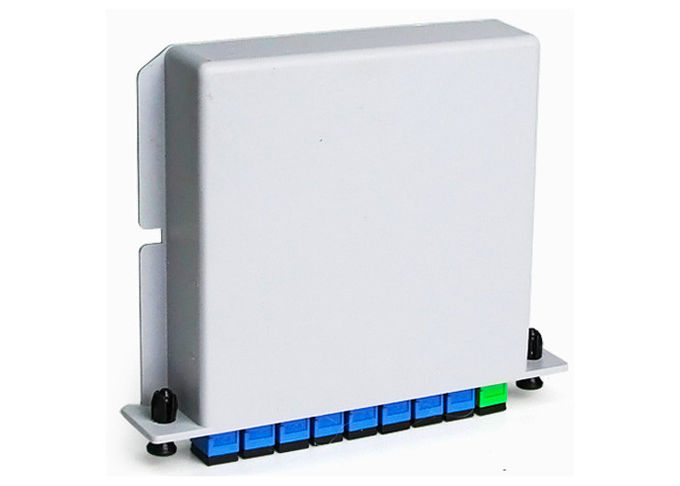 Divisor de la fibra óptica del PLC del casete del cable de descenso de la fibra óptica FTTX 1x8 en caja del ABS 2