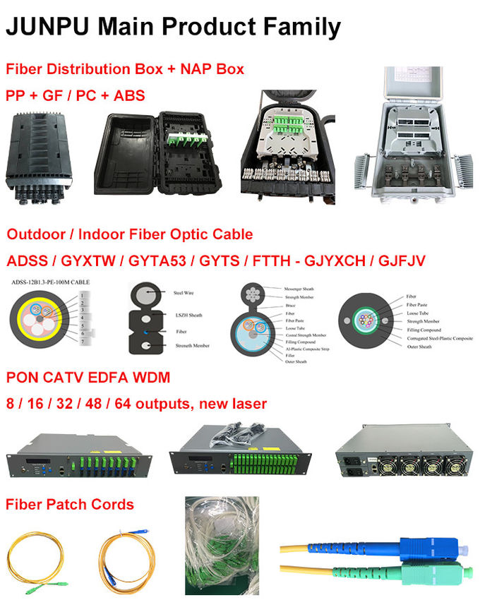 Uso de telecomunicaciones Cable de descenso de fibra óptica FTTH ADSS para exteriores 112 48 144 Precio básico 6